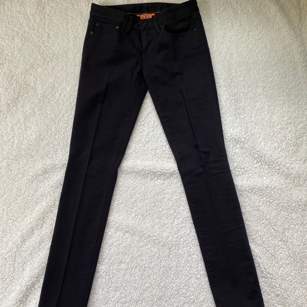 LIKE NEW Tory Burch Sz 27 Black Super Skinny Jean